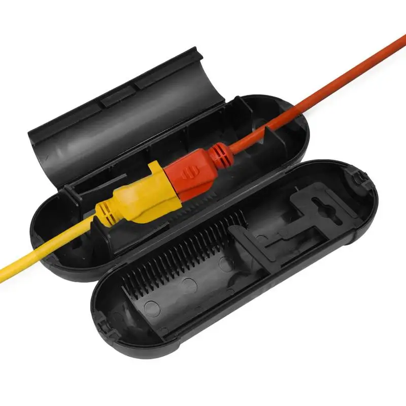 Outdoor Extension Cord Safety Cover Waterproof Extension Cord Protector Adjustable Compartment To Protect Outdoor Outlet Plug