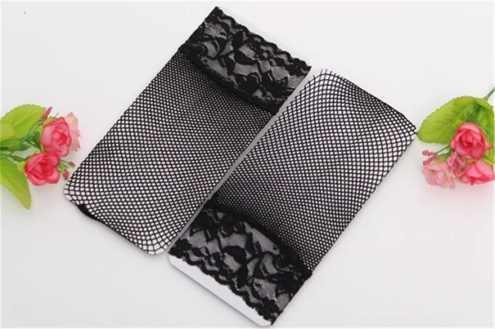 Elegante Frauen Schöne Mädchen Sommer Mode Sexy Dame Weiche Schwarze Spitze Rüschen Fishnet Mesh Kurze Knöchel Socken Ultradünne – Detail 13