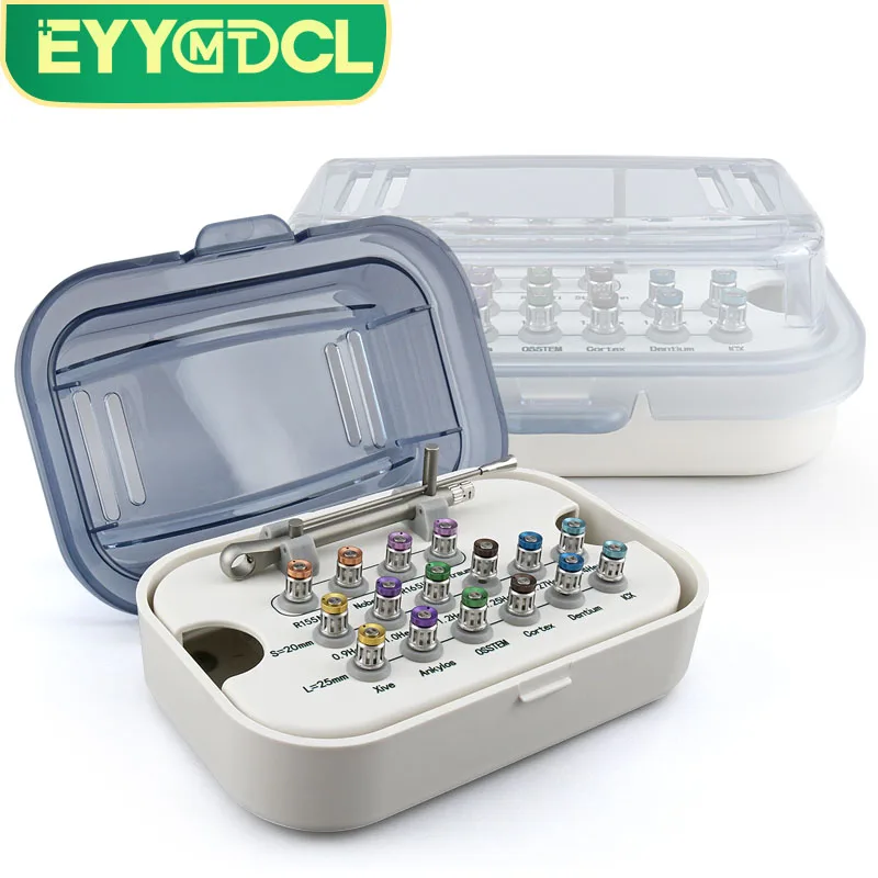 치과 재료 치과 임플란트 토크 렌치 스크루 드라이버 도구 10-70NCM Endodontics 올인원 심기 16 PCS 임상