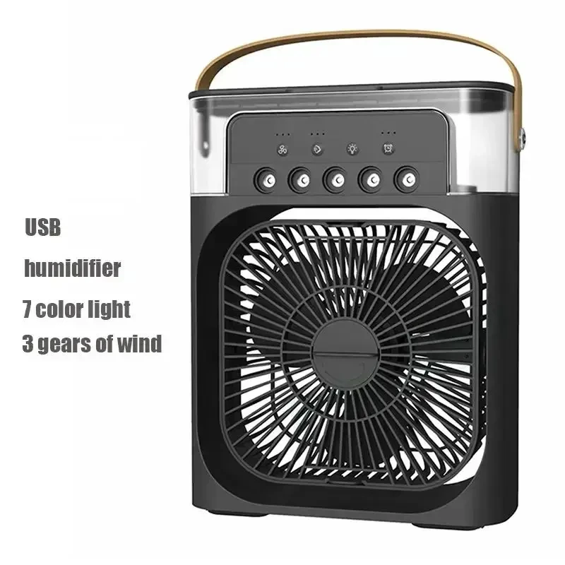 3-in-1 Air humidifier Cooling USB fan Water mist Small refrigeration Air conditioner Mini fan Water cooled silent air cooler 4