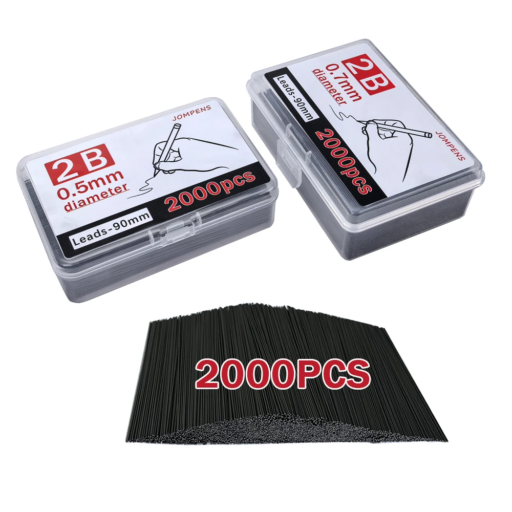 2000 قطعة/صندوق 0.5/0.7 مللي متر قلم رصاص ميكانيكي...