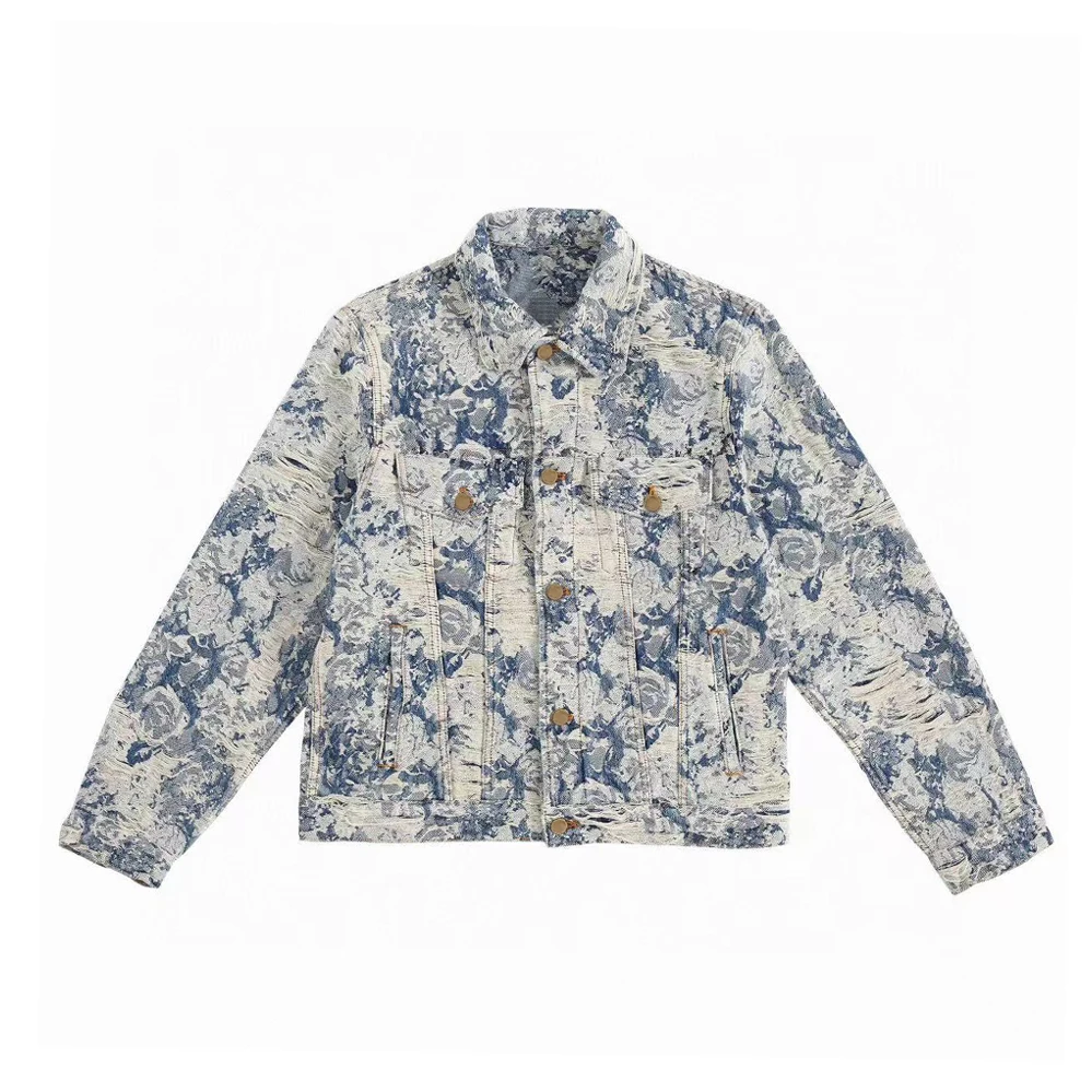

NIGO Floral Jacquard Denim Jacket Ngvp #nigo6531
