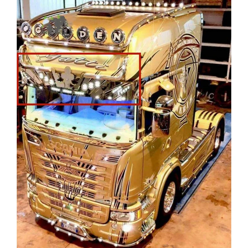 Sun Visor Lamp LED Dome Light for Tamiya 1/14 RC Truck Scania Volvo MAN King Benz Trailer Tractor Degree LESU DIY Parts 2