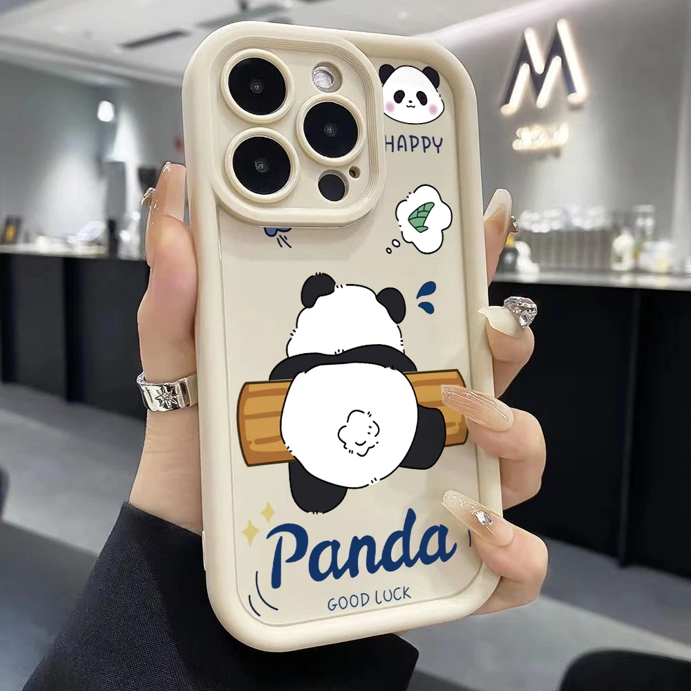 Adorable Lucky Panda Shockproof Soft Phone Case Cover