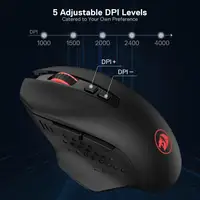 Souris Gamer Redragon M656 – Sans Fil 2.4GHz, 4000 DPI, 7 Boutons, LED Rouge 6