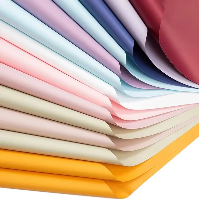 Floral Bouquet Wrapping Paper - 20 Sheets, Waterproof Solid Colors for Weddings, Birthdays, and Special Occasions