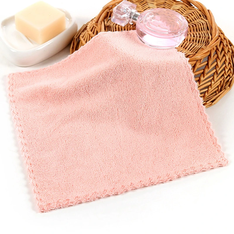 Microfiber Towel Hand Towel Microfiber Hand Towel High Density Coral Velvet 25*25cm Small Square Towel Hand towel microfiber Child Washcloth