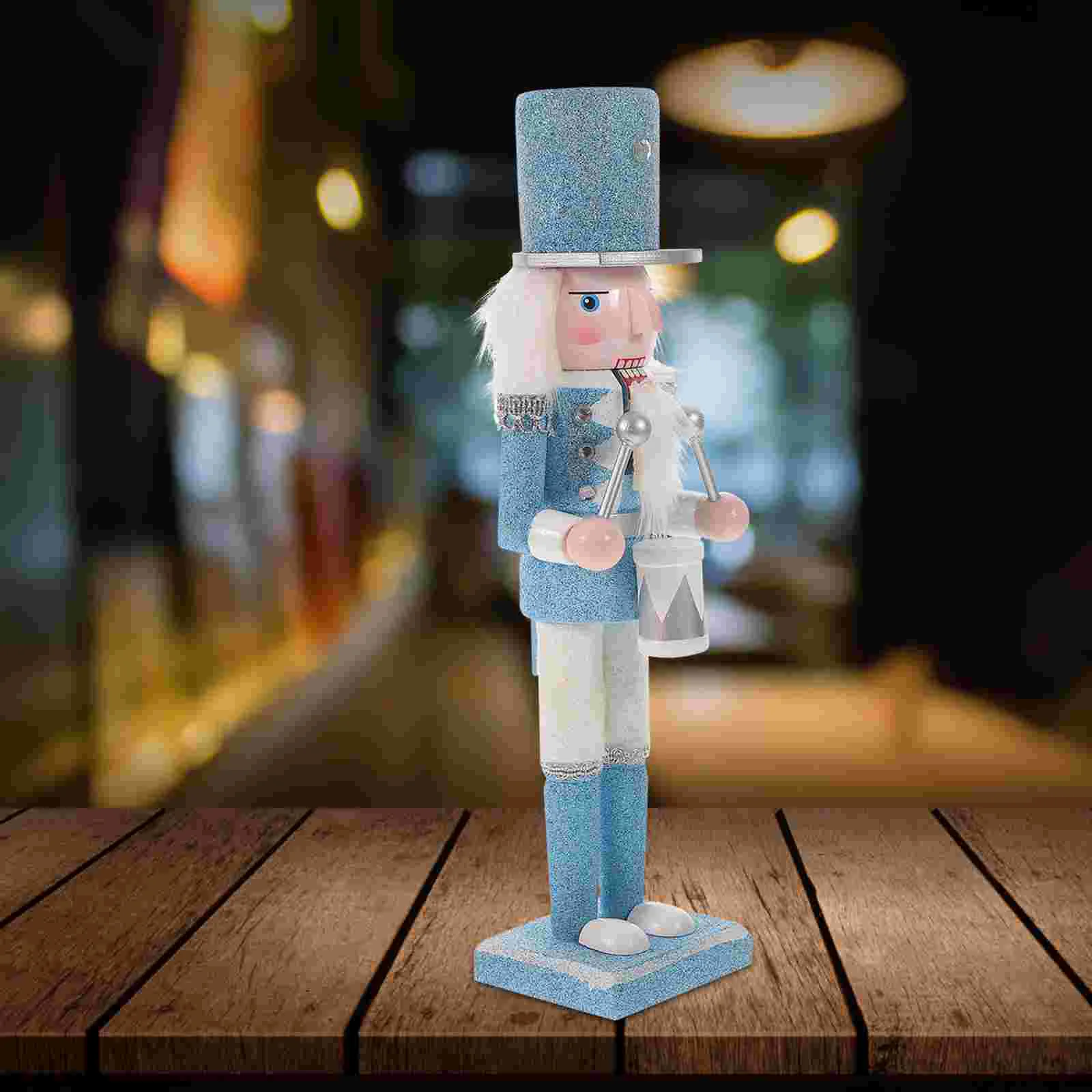 

Christmas Nutcracker Traditional Wooden Pink Nutcracker Ornament Holiday Nutcracker Soldier Figure Christmas Advent Nutcrackers