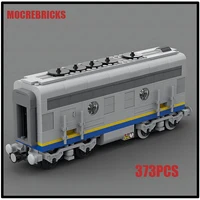 MOC Technology Building Blocks Santa Fe Super Chief Locomotive Train Railway Carriage Sets Puzzle Kid's Bricks Toys Xmas Gifts 3