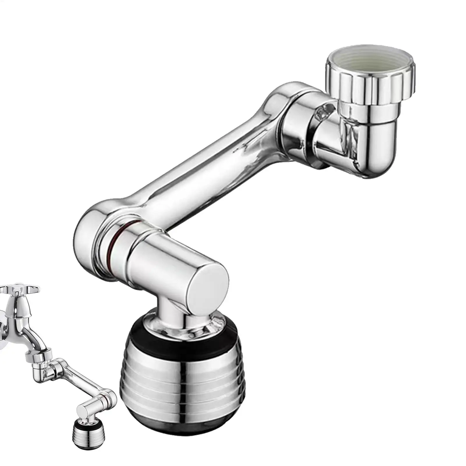 Bathroom Faucet Extender 1080-Degree S Rotating Faucet Extender Rustproof Faucet Extender Multifunctional Faucet