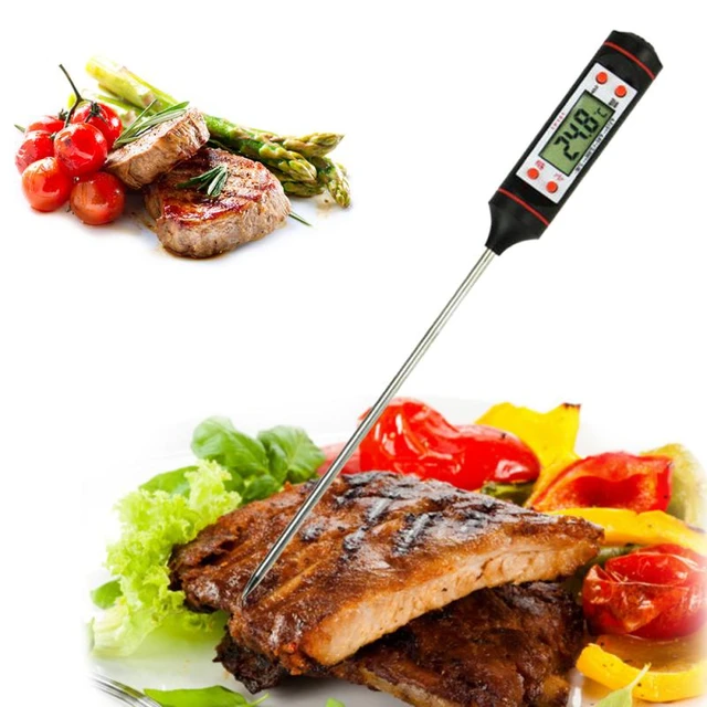 Digitales Ofenthermometer Küche Essen Kochen Fleisch BBQ Sonde