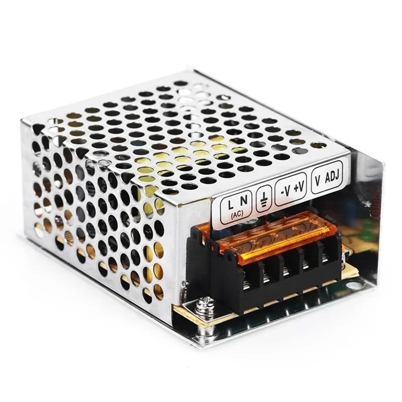 Universal Multi-Wattage Power Supply for LED Strips, CCTV, and Small Appliances