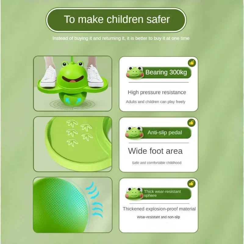 Pogo Ball with Handle Kids with Pump Bounce Jump Trick Board Pogo Jumper Toy for Games Toys Sports Home Exercise Balance Ability