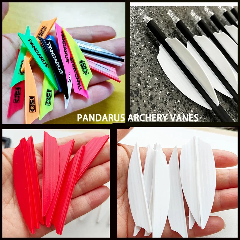 

36 pcs PANDARUS 1.75/2.5/2.6Inch Air Groove Vanes Rubber Vanes Used For Archery Shooting Accessories