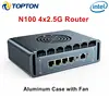Topton Intel 12th Gen Mini PC N100 4x i226 2.5G LAN Firewall Computer Celeron N5105 J4125 PVE pfSense desktop Aluminum with Fan 5