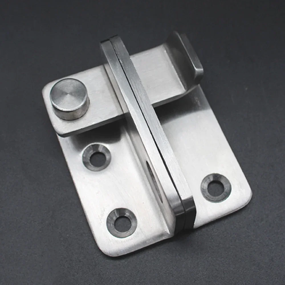 1Pc punch-free door bolt safety drawer lock stainless steel buckle latch closet home bathroom living room door bolt door latch sliding door latch door lock latch cabinet locks