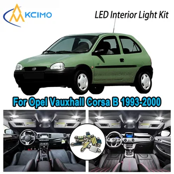 For Opel Vauxhall Corsa B 1993-2000 1994 1995 Premium Bright LED Interior Dome Map Trunk Light Kit Car Led Lamps Canbus No Error 1