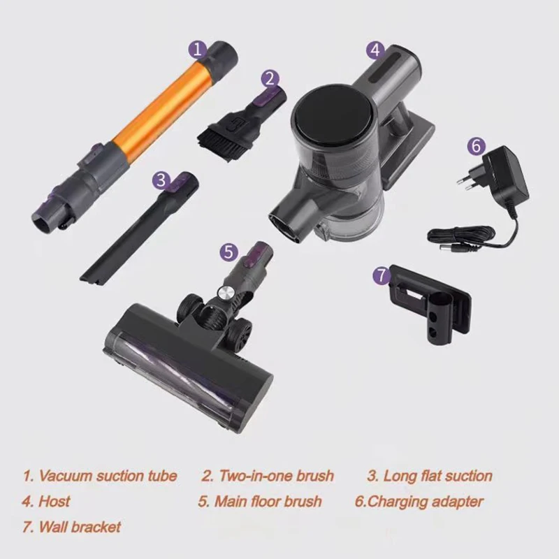 مكنسة كهربائية محمولة لاسلكية قوية للمنزل، شفط قوي...