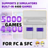 VILCORN Console de Jeux Vidéo Rétro 16Bit 5000+ Jeux Intégrés Mini TV Game Box Sortie HD Double Manette Divertissement Familial 2