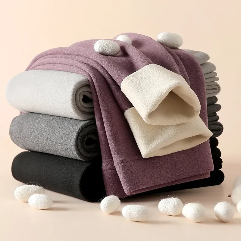 

Thicken Johns Pants Protection Warm Can for Cold High Long Be Inside Women Worn Pants Thermal Or Outside Waist Leggings Winter