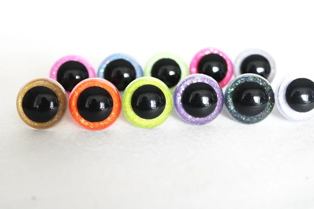 Safety Glitter Eyes, Eyes Toys 40mm, Eye Toys 30mm, 18mm Safety Eyes