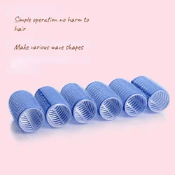 Velcro auto adesivo modelador de cabelo franja macio raiz do cabelo modelador de cilindro de cabelo 6 conjuntos