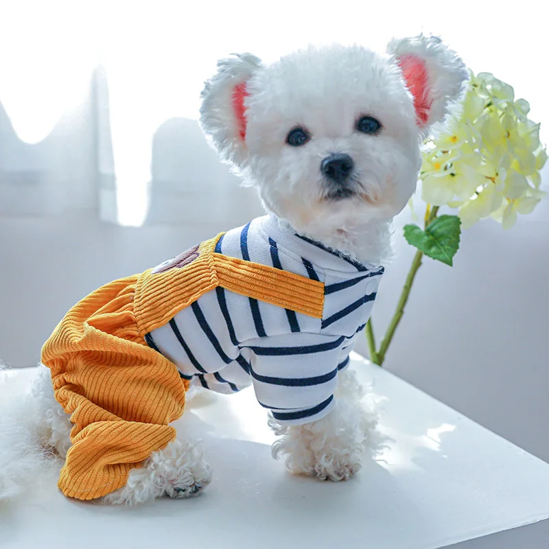 PETCIRCLE Dog Clothes Bread Bear Overalls For Small Medium Dogs Puppy Cat All Seasons Pet Clothing Dog Costume Pet Supplies Coat images - 6