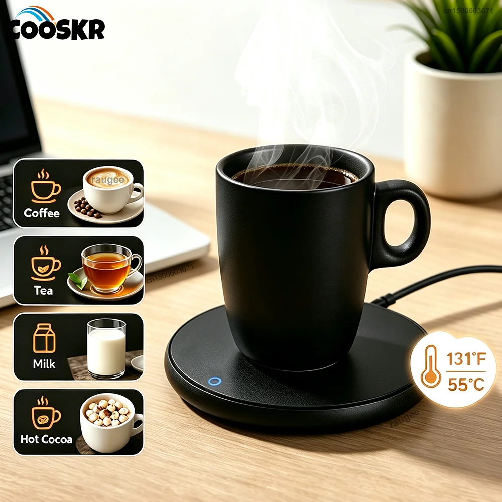 Electric Thermostatic Cup Warmer Coaster