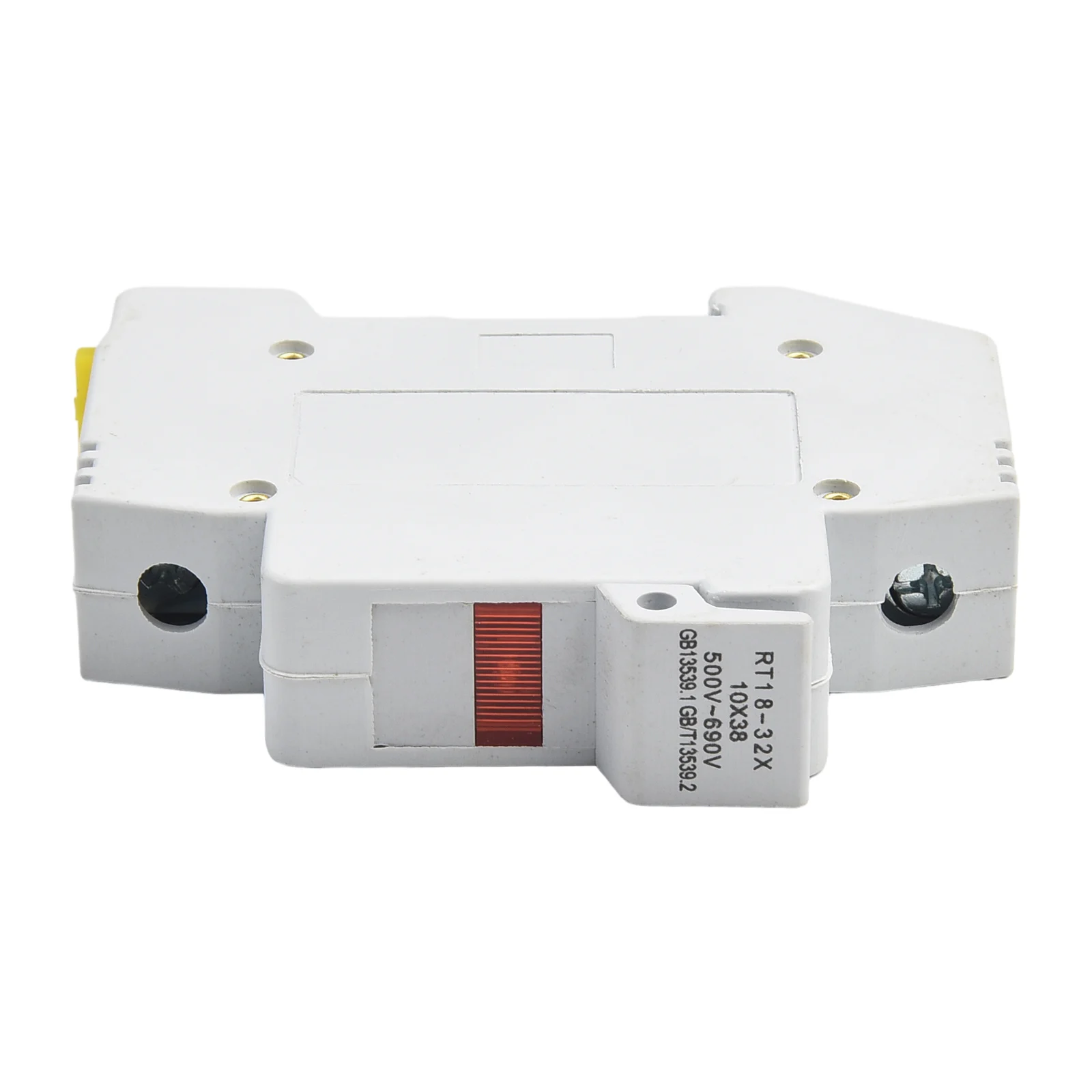 RT18-32X 1P 32A Fuse Base 10x38mm DIN Rail Mount Fuse Holder Base With LED Light R015 500V Safety Seats Connector