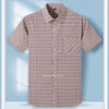 plus size 100%cotton thin short sleeve shirts for men slim fit casual plain shirt hawaiian plaid shirt korean popular clothes 2