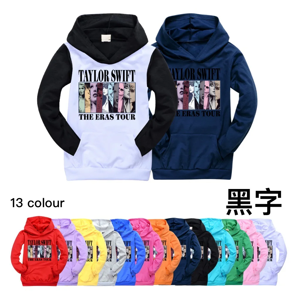 

2-16Y Taylor Swift The Eras Tour Hoodies Kids Sweatshirt Boy Clothes Children Sport Pullover for Girls Long Sleeve Tops Coat