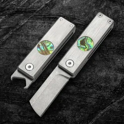 Mini couteau pliant en alliage de titane, lame S35vn, déballeur multifonctionnel pour l'extérieur et la maison, sécurité, autodéfense, outil Portable EDC 