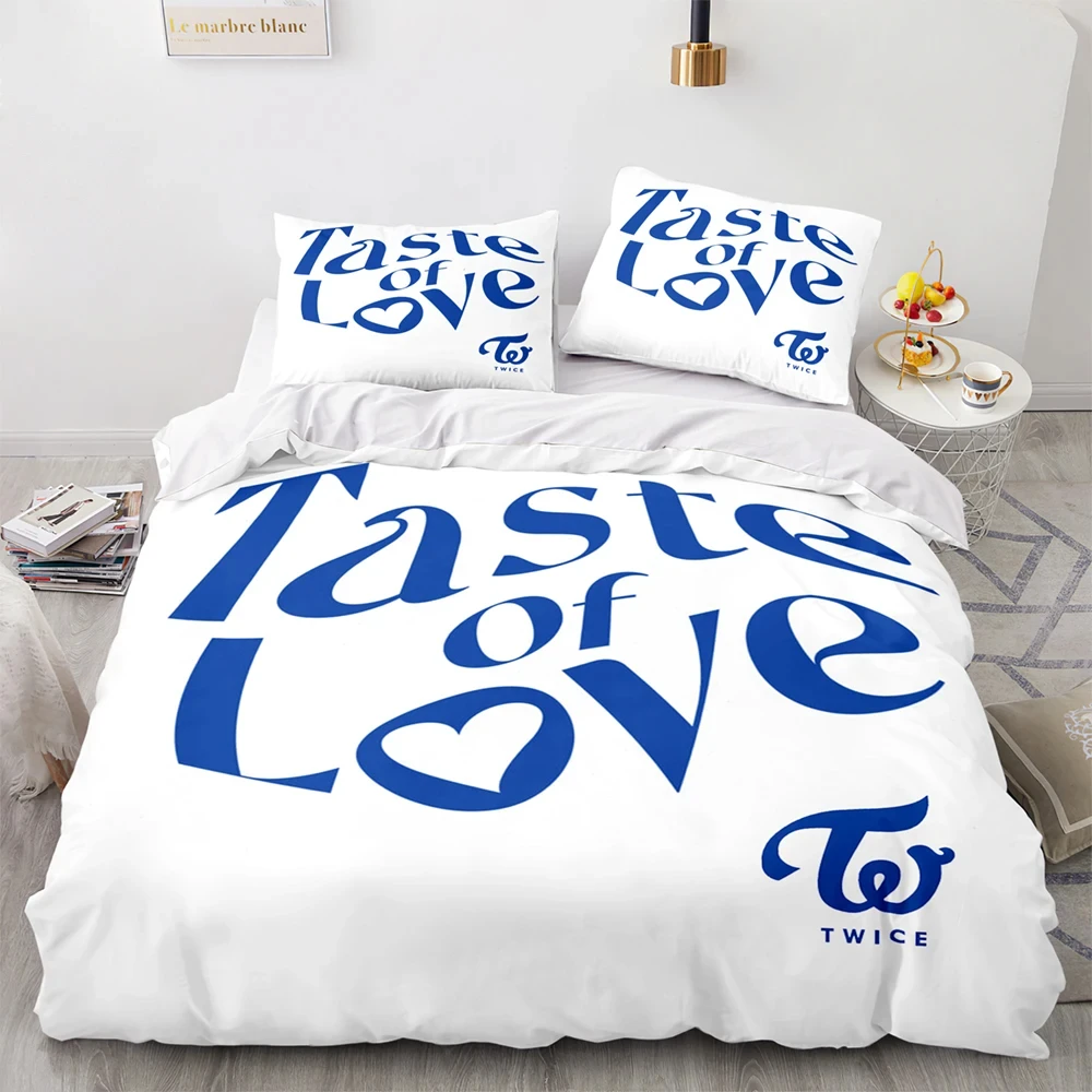 3D Print Kpop Girl Group Twice Nayeon Bedding Set Duvet Cover Bed Set Quilt Cover Pillowcase Comforter king Queen Size Boy Adult 5