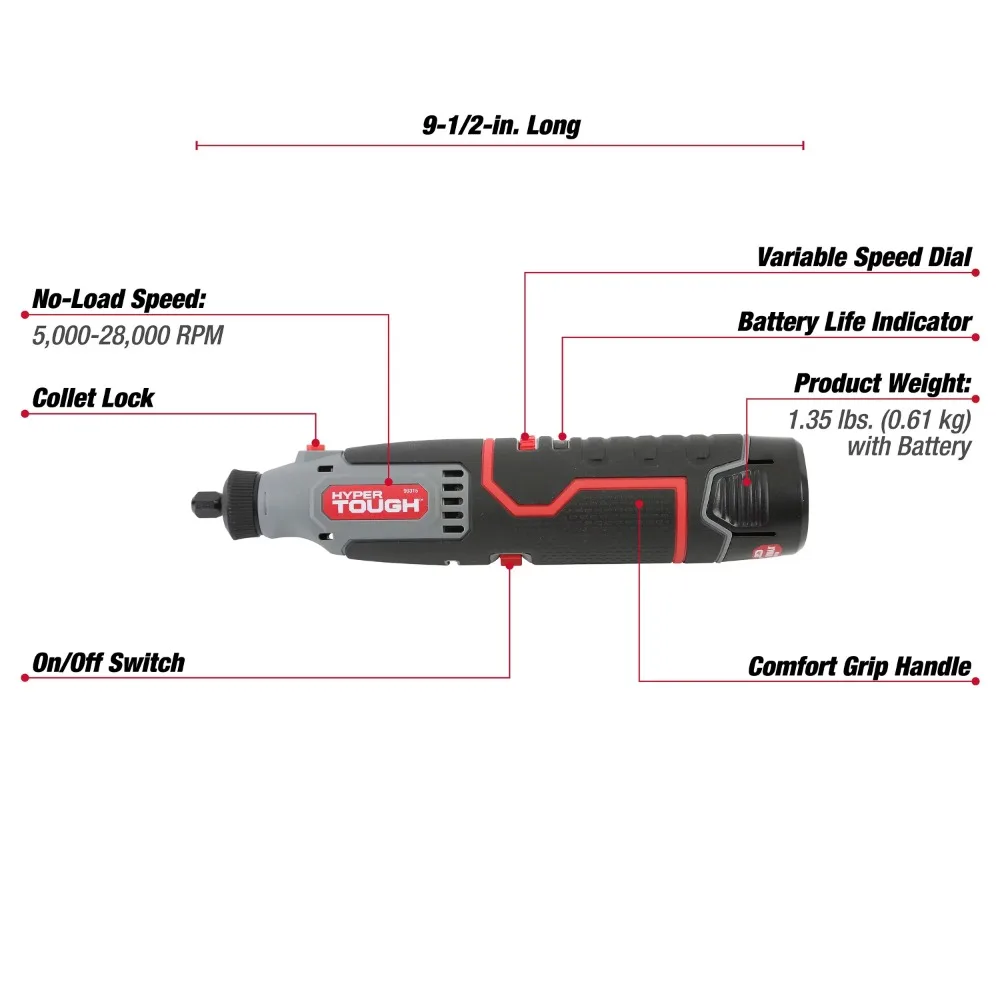 Hyper tough cordless dremel shop