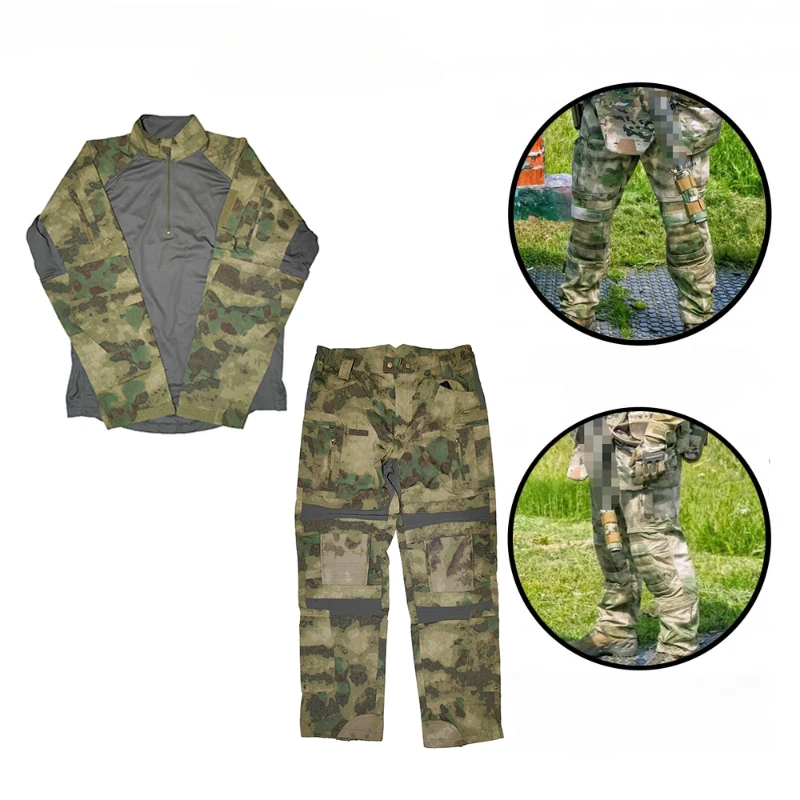 Tactical Suit Combat Uniform Hunting Accessories New Camo Tactical G3 Sets Mens Breathable Waterproof Outdoor Combat Uniform Male Wear-resistant Multi Pocket Hunting Pants