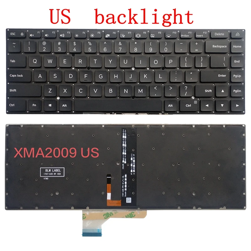 Inglês Eua Teclado do Portátil para Xiaomi Redmibook 14 ii 2023 Xma2011-cj Xma2001 Xma2009 Xma2011 Xma2007 Novo - Imagem 5