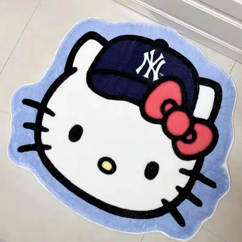 Hello Kitty Carpet Cute Bedroom Bedside Blanket Cartoon Creative Cherry Cat  Floor Mat Door Mat Girl Dresser Floor Mat - AliExpress