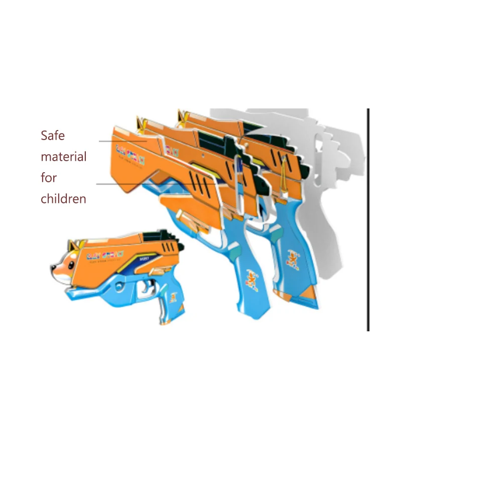 Boy gift children's rubber band gun handmade diy creative gift four consecutive rubber band for men and women children assembly 3