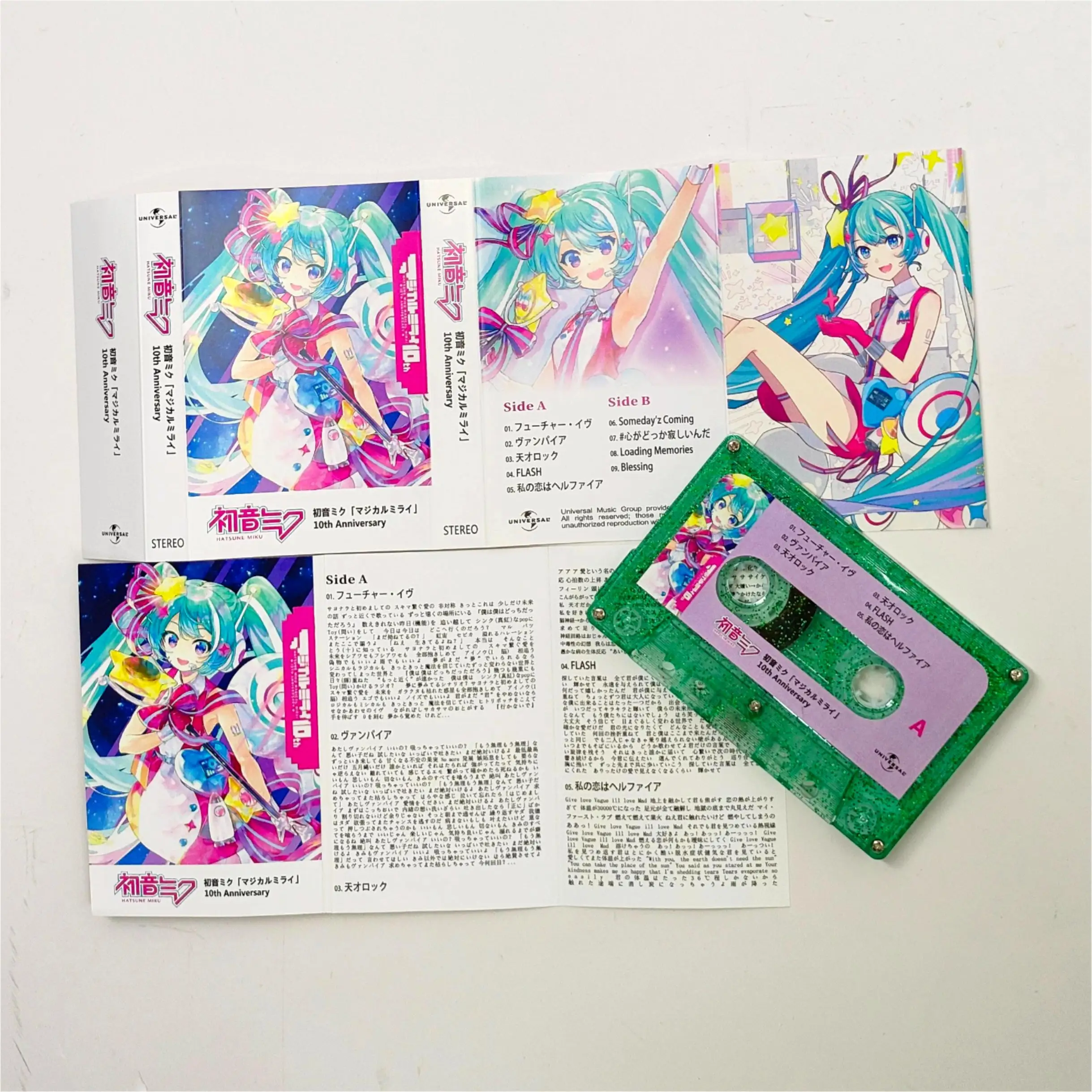 ミュージックテープ　MIKU’S TAPE Cartoon Hatsune Miku Music Magnetic Tape Miku Greatest Hits