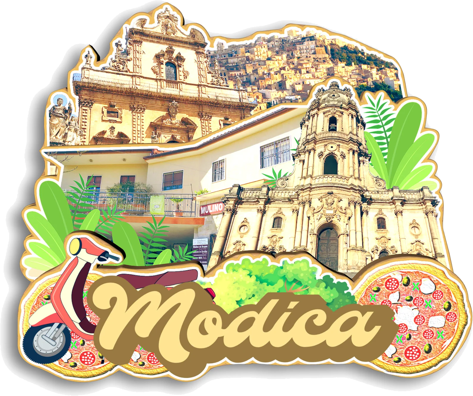 Marsala San Remo San Vito Gimignano Viterbo Noto Terni Positano Modica Italy Fridge Magnet Travel Souvenir Gift