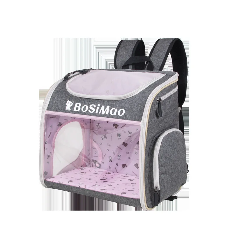 Multifunctional Pet Outgoing Trolley Bag Transparent Cat Bag Detachable Trolley Box Space Module Cat Dog Backpack New