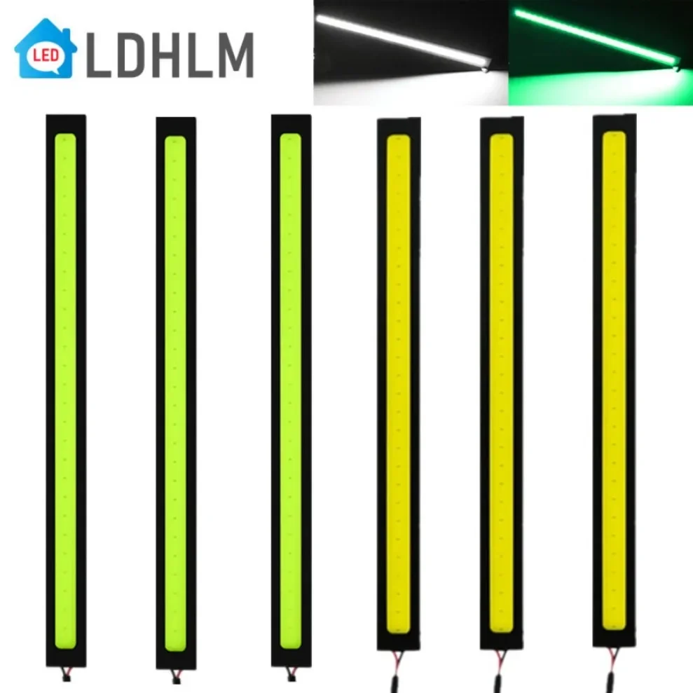 

10 Pcs 12V 6500K LED COB waterproof daytime running lights car interior design lighting 17cm high brightness strip lights