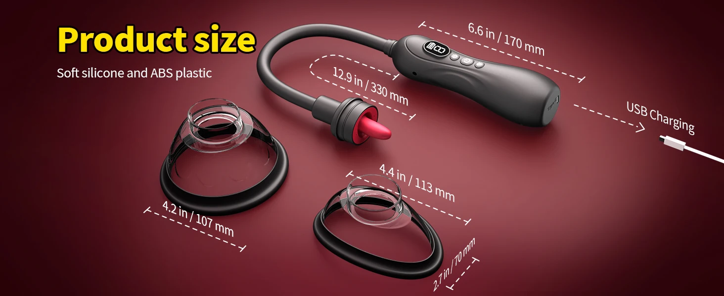 Remote Control Vibrator design with smooth handle and flexible body shape
