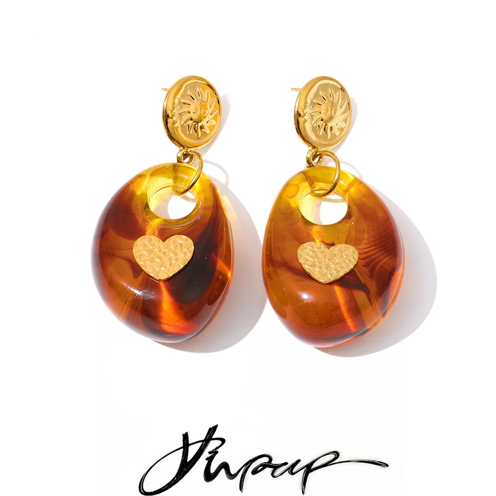 Yhpup Earrings Vintage Autumn Winter