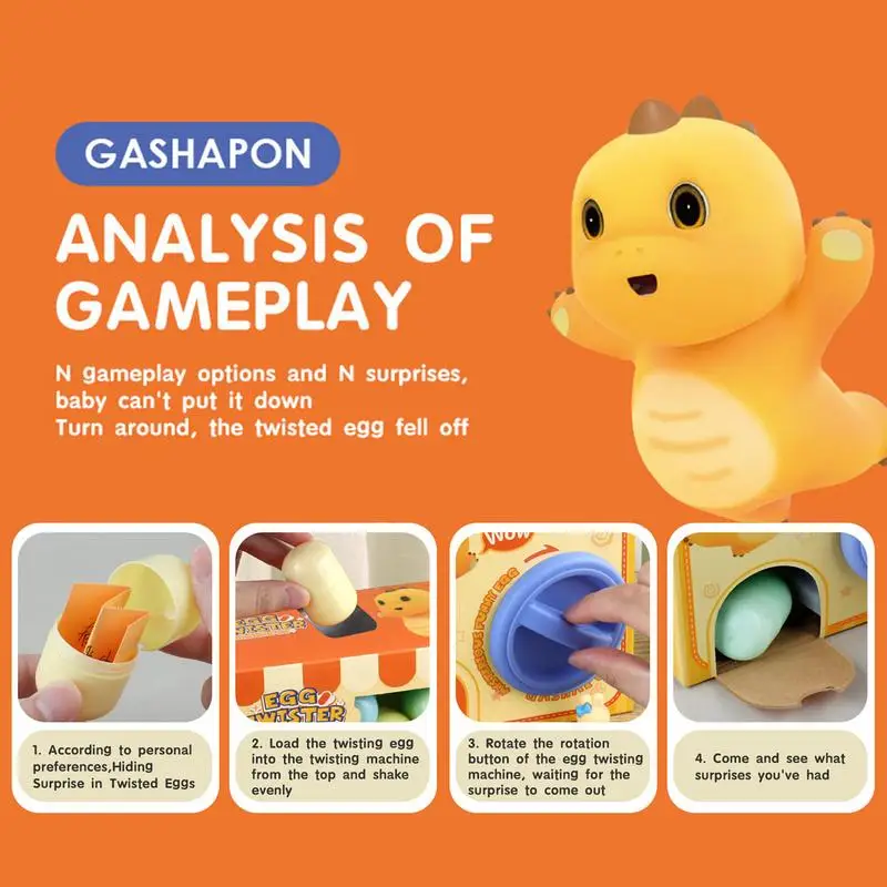 Children's Pet Story Gashapon Machine Egg Twisting Machine Household Mini Cartoon Doll Twisted Egg Blind Box Girl Christmas Gift 5