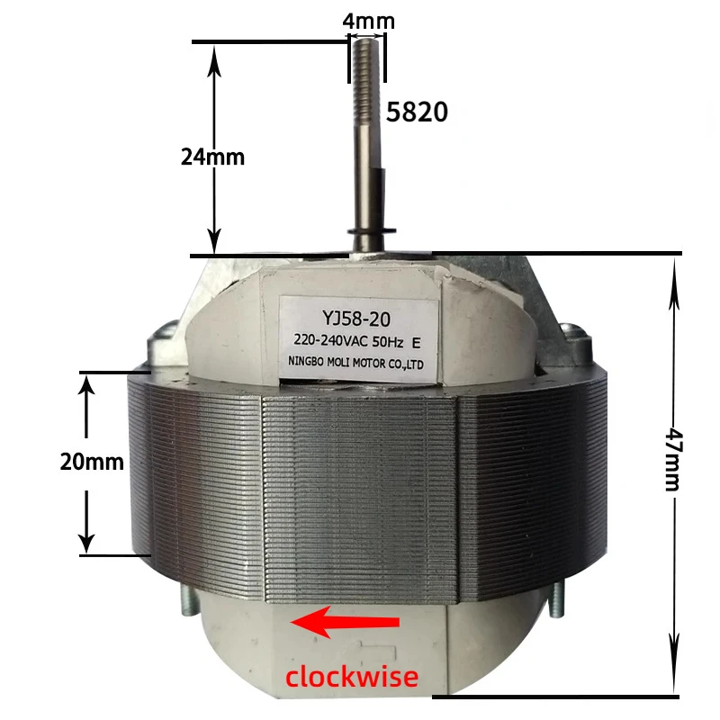 YJ58-12/16/20 Shaded pole Asynchronous motor coil 220v Ventilation