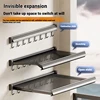 Folding Clothes Drying Net Punch-free Retractable Load-bearing 10kg Balcony Bathroom Bedroom Storage Rack With Hooks 4