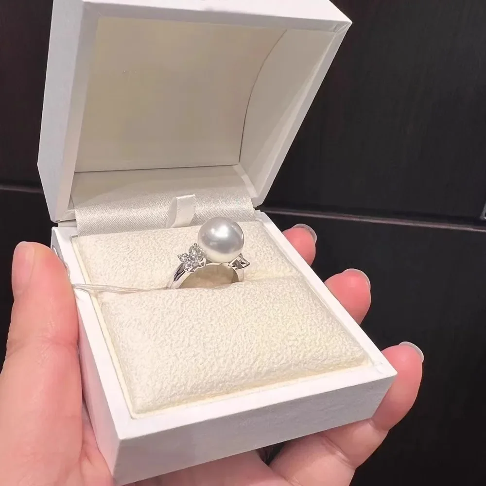 

Комплект колец из серебра 925 пробы, с жемчугом, 11-13 мм
