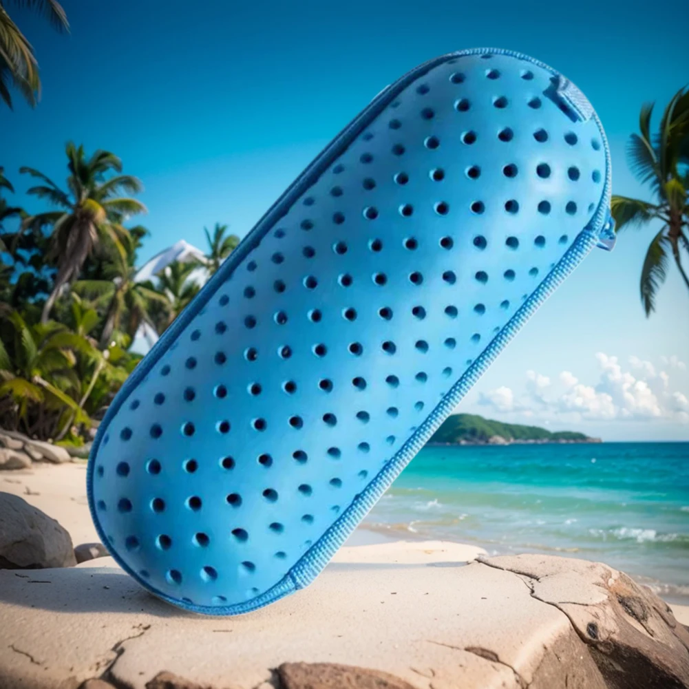 EVA Swim Goggle Case with Clip and Drain Holes