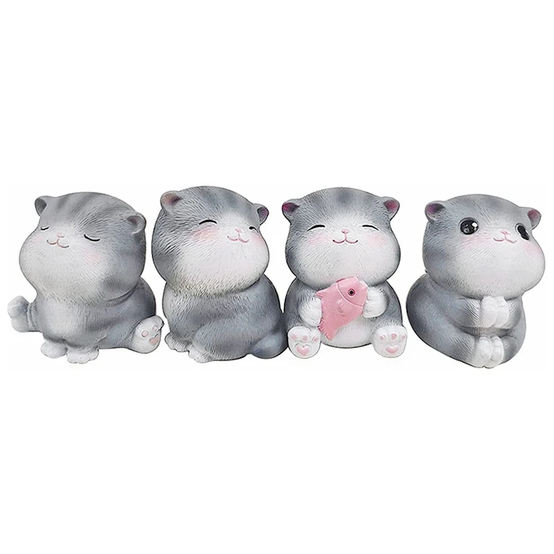 Hot Yo-Lucky Kitten Doll Miniature Fairy Garden Paesaggio In Miniatura Home Office Libreria Collezione Decorazione Desktop Artigianato